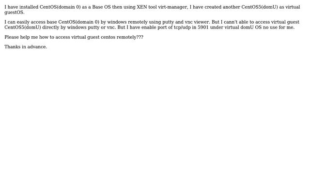 How to access virtual guest centos on windowsxp remotely? смотреть онлайн
