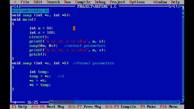 call by value and Reference and function return pointer смотреть онлайн