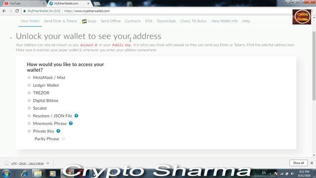 How to create & use ethereum wallet address for ico | Myetherwallet tutorial in hindi смотреть онлайн
