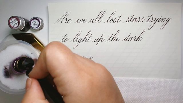 #53 Handwriting Practice Copperplate ASMR | 카퍼플레이트 딥펜 캘리그라피 | No Talking смотреть онлайн