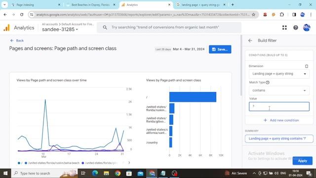 Landing Page Report in Google Analytics 4 with Filters 2024 in Hindi | Landing Page Filters Report смотреть онлайн