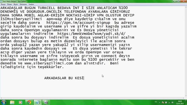 TURKCELL bedava internet android 2015 смотреть онлайн