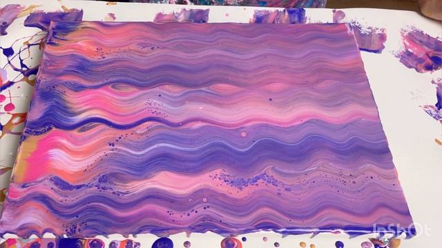 Wiggly Double Swipe 4 Leaf Clover 🍀 AMAZING cells, acrylic paint pour, abstract fluid art смотреть онлайн