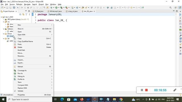 Selenium class Setup Jar & Chrome Driver смотреть онлайн