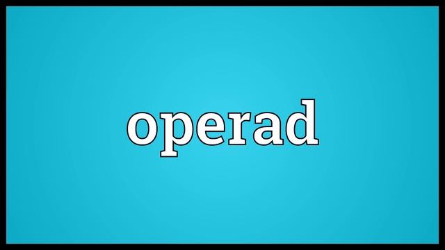 Operad Meaning смотреть онлайн