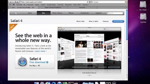 OS X Snow Leopard Quick Tips: Safari Tabs slide order of multiple Tabs смотреть онлайн