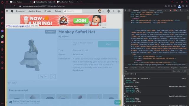 Cách lấy mũ Monkey Safari Hat trong roblox 2021! смотреть онлайн