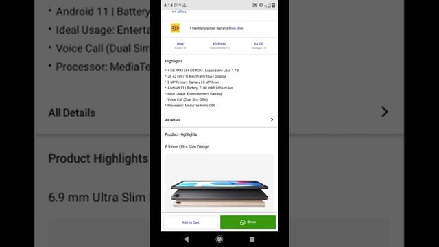 Realme Pad 4 GB RAM 64 GB ROM 10.4 inch with Wi-Fi+4G Tablet (Grey) on Flipkart Today's смотреть онлайн