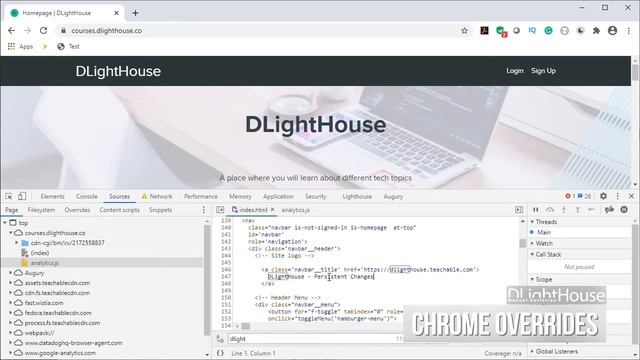 Enabling Chrome Overrides for Testing your Web Application смотреть онлайн