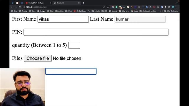 HTML Form Input Attributes | HTML Tutorial for Beginners in Hindi | Complete HTML Ep-17- Coding 24x смотреть онлайн