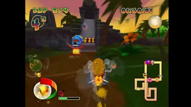(Quiok Race Flap WR) Pac-Man World Rally - Jungle Safari [0:27:88] смотреть онлайн