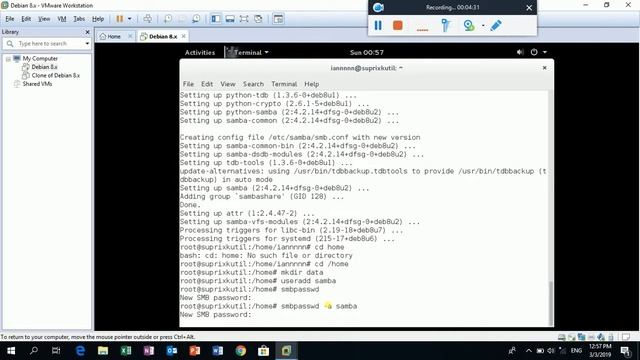 Part 8 Konfigurasi Samba Pada Linux Debian смотреть онлайн
