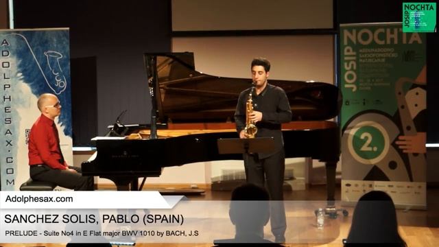 Johann Sebastian Bach - Suite No 4 in E at major BWV 1010 - Prélude - SANCHEZ SOLIS, Borja (Spain смотреть онлайн