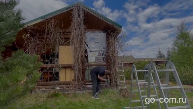 Мягкие окна на деревянную беседку из бревна смотреть онлайн
