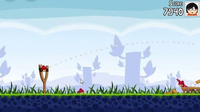 Angry Birds Walktrough: 1-1 смотреть онлайн