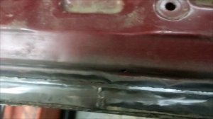 Ремонт низа двери.