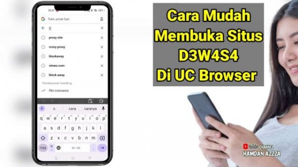 Cara mudah membuka situs d3w4s4 di UC browser