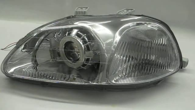 CrazyTheGod CIVIC 1996-1998 CCFL HID Dual Projector Headlight Headlamp V1 CHROME for HONDA RHD смотреть онлайн