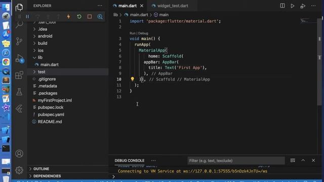 How to create project in flutter from scratch | Basic Widget Introduction | Mac iOS | VSCode смотреть онлайн
