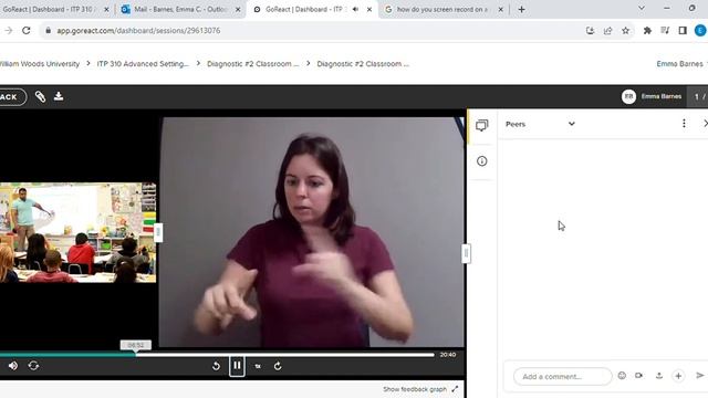 GoReact Dashboard ITP 310 Advanced Settings Fall 2023 Google Chrome 2023 12 01 16 27 38 смотреть онлайн