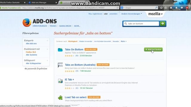 Tipp`s und Tricks * Firefox 36 * Tab`s unten anstatt oben смотреть онлайн