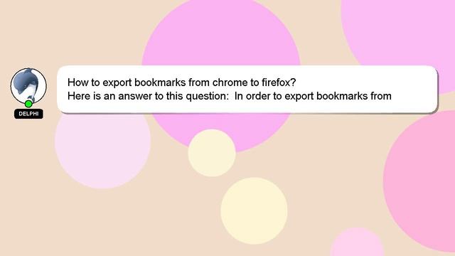 How to export bookmarks from chrome to firefox? смотреть онлайн