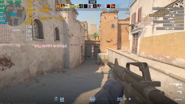 RYZEN 7 5700X + RX 580 8GB - COUNTER STRIKE 2 : CS2 (Competitive Settings 1080p) смотреть онлайн