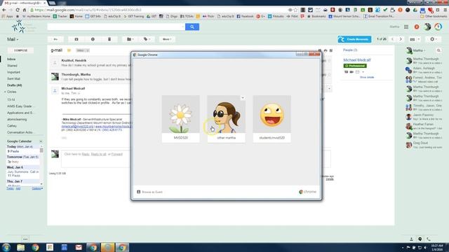 Setting the Default Email and Calendar : Adding Profiles in Chrome смотреть онлайн