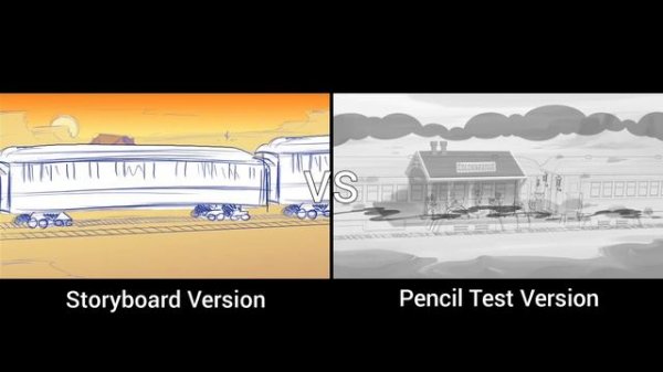 The Brave Locomotive by Andrew Chesworth Part 1 (Storyboard vs Pencil Test Version)