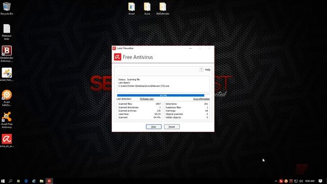 Avast vs BitDefender FREE vs Avira Detection Test смотреть онлайн
