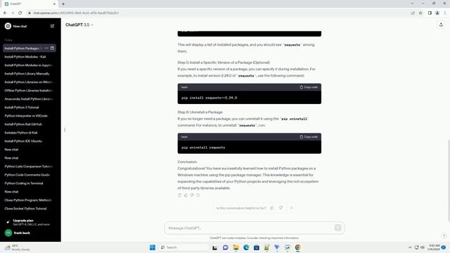 How To Install Python Packages In Windows