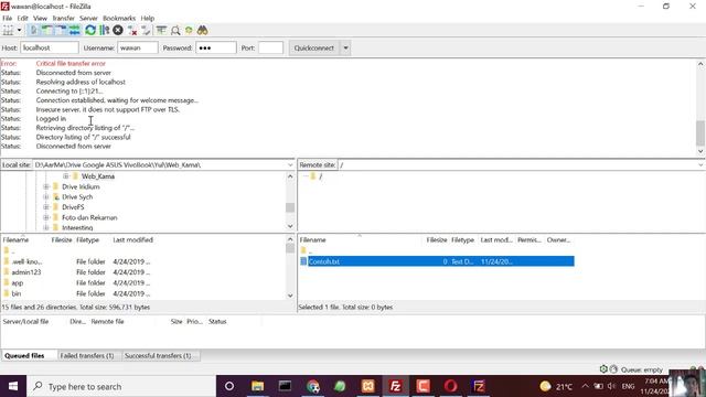Praktek FTP Server Menggunakan FileZilla смотреть онлайн
