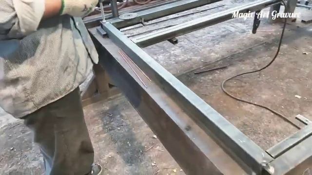 Процесс изготовления рамки двери. смотреть онлайн