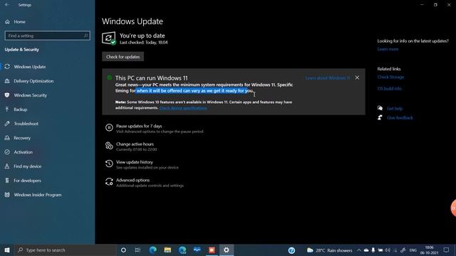 Windows 11 update box message смотреть онлайн