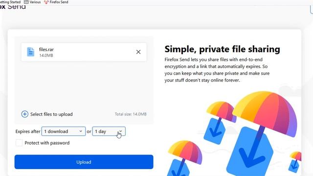 Aποστολή μεγάλων αρχείων με το Firefox Send смотреть онлайн