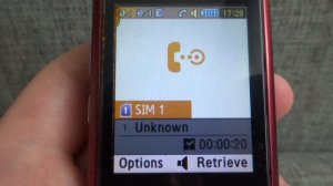 Samsung GT-C5212i incoming call