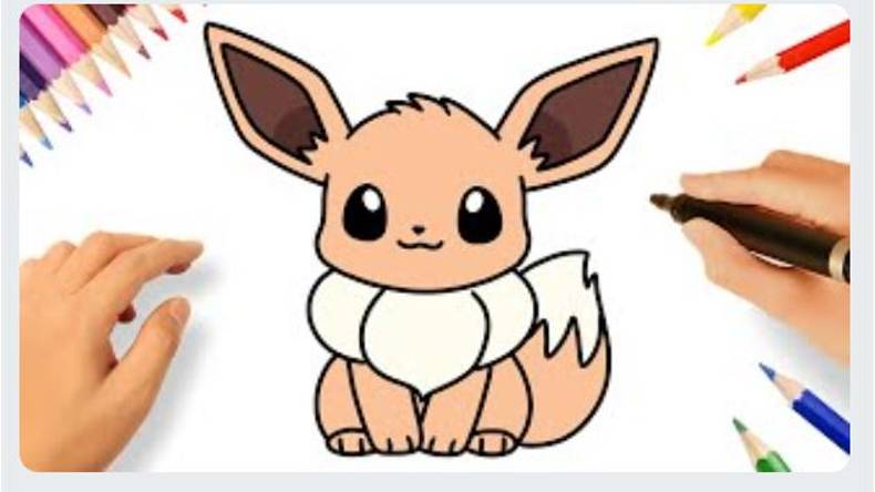 КАК ЛЕГКО РИСОВАТЬ KAWAII EEVEE | РИСОВАНИЕ ПОКЕМОНОВ