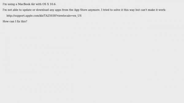 Error during download: "Error 403 forbidden" when updating apps from App Store in OS X