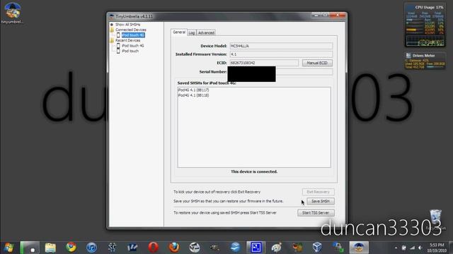 Save Your SHSH Using TinyUmbrella смотреть онлайн