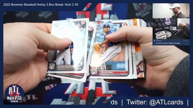 2022 Bowman Baseball Hobby 3 Box Break: Nick C #3 смотреть онлайн