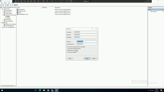 Windows Server 2022 Local Users and Groups Kullanımı | 2024 @sistemveag #windowsserver2022 смотреть онлайн