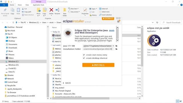 6. Downloading, Installing and Setting up Eclipse on Windows 11 смотреть онлайн