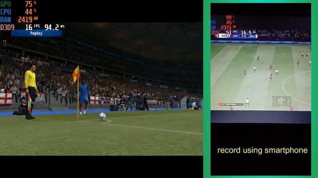 PES 2016 on intel uhd 600 | intel celeron | VRAM 128mb | gameplay laptop смотреть онлайн
