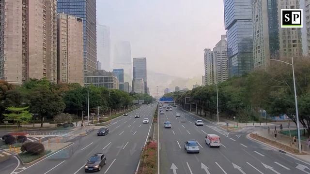 A Downtown Shenzhen Road with 10 Lanes! смотреть онлайн