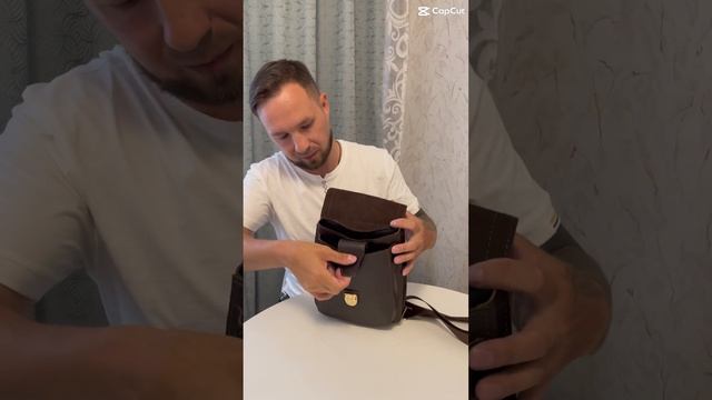 Сумка слинг из натуральной кожи #заказ #натуральнаякожа #подарок #ручная_работа #fashion #leather