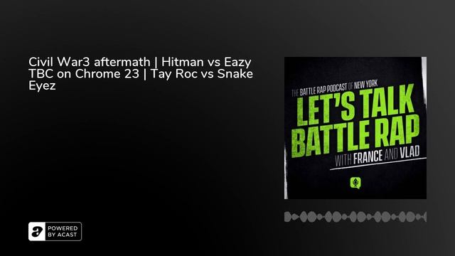 Civil War3 aftermath | Hitman vs Eazy TBC on Chrome 23 | Tay Roc vs Snake Eyez смотреть онлайн
