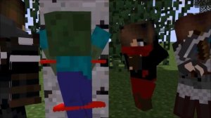 Monster School: Christmas Presents - Brave - Hacking - Minecraft Animation - Herobrine Santa Life
