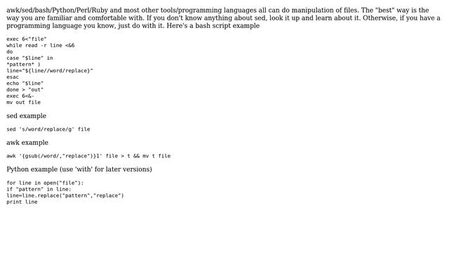 Unix & Linux: Substitute part of text file using bash script (3 Solutions!!) смотреть онлайн