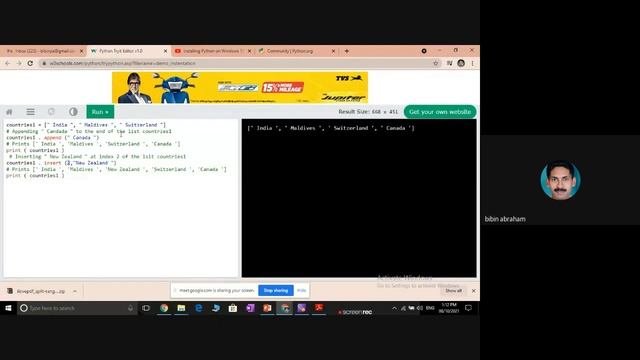 Introduction to Python Programming_Five Days FDP on DS (10/08/2021, Session2) смотреть онлайн