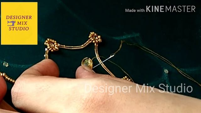 Aari work using normal needle ~ design 16 смотреть онлайн